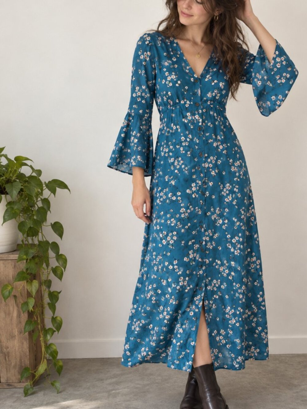 Floral print lightweight dress